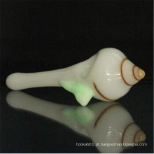 Top qualidade Glass Conch Shell colher para uso de fumar (ES-HP-030)